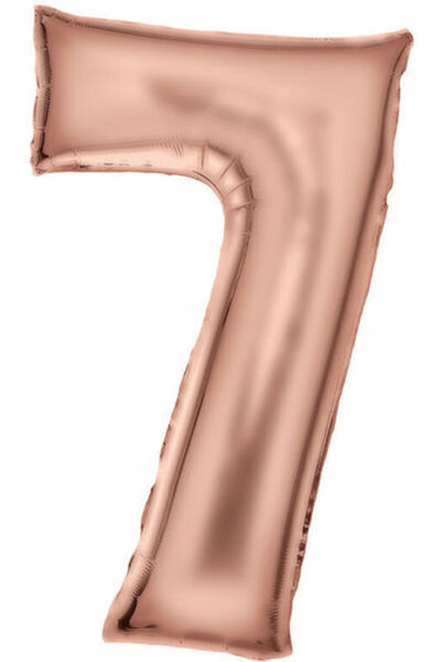 AMSCAN Balon Folie Jumbo Numărul 7 Rose Gold 86cm