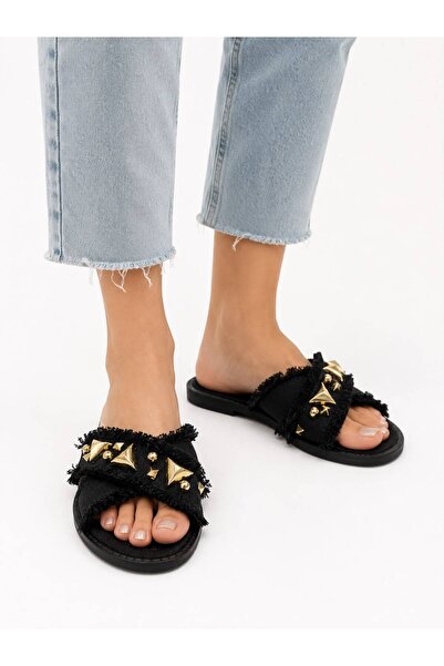 PAPUCUMUN DÜNYASI Women's Stone-Detail Wicked Fashionable Comfortable Stylish...