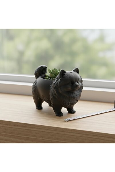 OEM Mini Ghiveci Decorativ Imprimat 3D cu Design Pomeranian