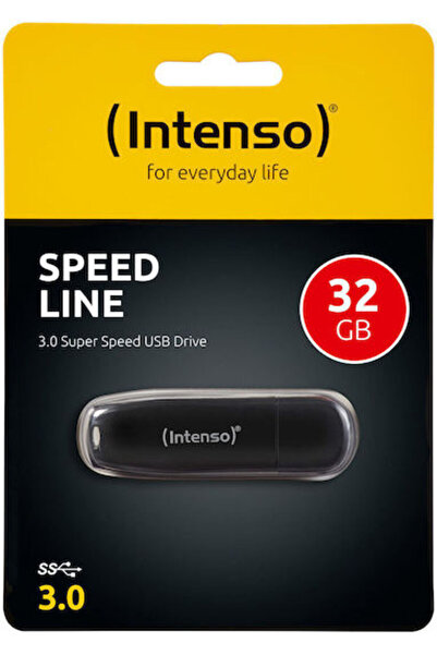 Intenso Στικάκι USB 3.0 Speed Line 32GB Μαύρο