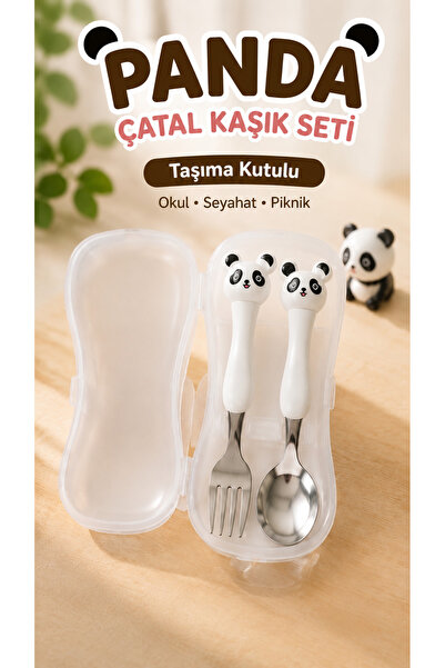 LUMY KIDS Children's Figured Metal Tipped Fork and Spoon Set |   Boxed Nutrit...