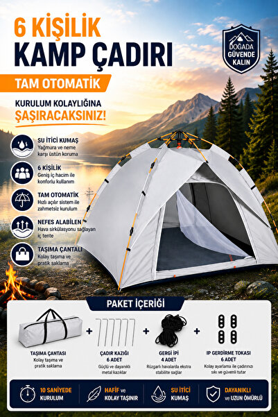 Temur Company 6 kişilik Orjinal Kamp Çadırı