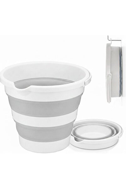 Zengin Çarşım 12 Litre Katlanabilir Kova – Akordiyon Tasarımlı Katlanır Temiz...