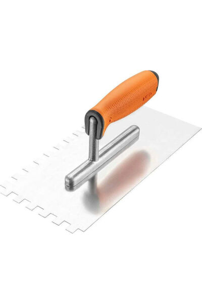NEO Tools Mistrie din inox cu dinți 10x10mm cu mâner din plastic
