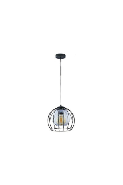 TK-Lighting TK Lighting Lustră suspendată Universo Neagră cu soclu E27 26cm