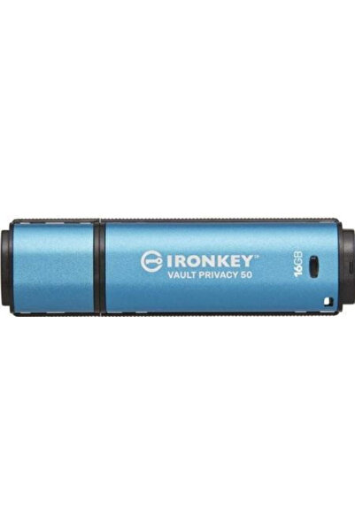 Kingston IronKey Vault Privacy 50 Stick USB 3.2 de 16GB cu conexiune USB-C Al...
