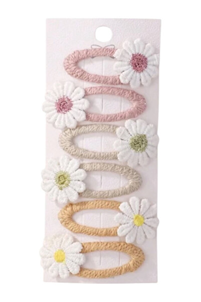 OEM 6 Pieces/ Top Bottom Set Handmade Hair Clips for Girls