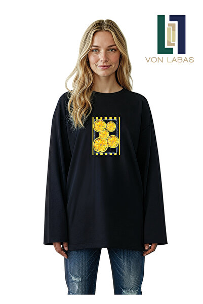 Grafftee Clothing تيشيرت بأكمام واسعة وطويلة، مصنوع من القطن بنسبة 100%، مطبو...