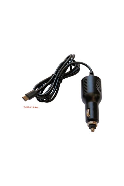 TEKSER 12V Araç Çakmaklık Soketli Type-C Şarj ve Güç Kablosu (1.5 Metre – 1A)