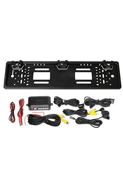 AUTONAV Camera Marsarier 4-LED Suport Numar Inmatriculare Cu Senzori Parcare ...