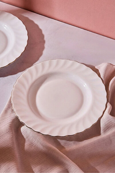 Perotti Waves Opal Gilded Dinner Plate 21.5 cm