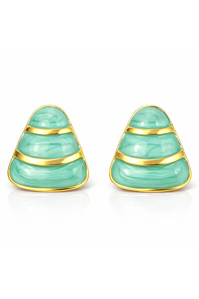 OEM Retro Lagoon gold earrings, made of stainless steel, with summer Edition,...