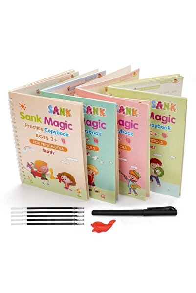 Generic Children’s English Practice Copying Book – Magic Groove Writing Pen &...