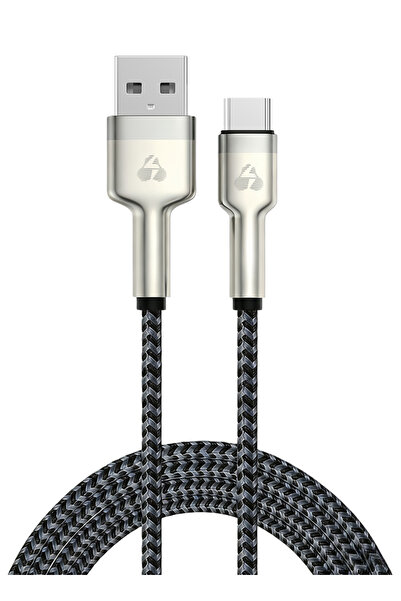 POWERTECH καλώδιο USB-C σε USB PTR-0199, PD 60W, 480Mbps, 1m, μαύρο/γκρι