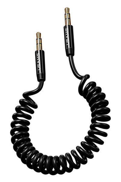 Usams καλώδιο Jack 3.5mm SJ256, Hi-Fi stereo, 1.2m, μαύρο