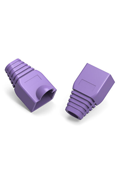 POWERTECH κάλυμμα για βύσμα δικτύου RJ45 CAB-N283, μωβ, 10τμχ