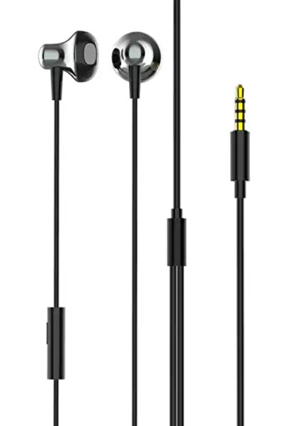 LDNIO earphones με μικρόφωνο HP08, 3.5mm σύνδεση, Φ13mm, 1.2m, γκρι