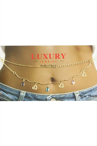 Marsilyan Oval Stone Waist Belly Chain Ilkel-Bjt940
