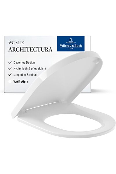 Villeroy & Boch Omnia Architectura 98 M9D1 98 M9D101, Scaun de toaletă, Alb A...