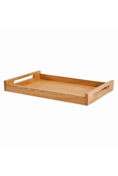 Verlo Tava servire Stratos, 60x40x12cm, lemn stejar, si negru