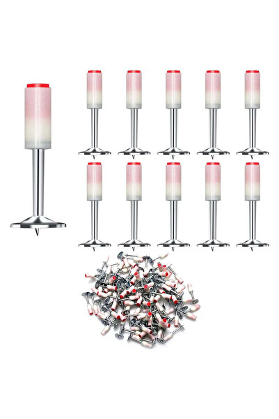 Promagg Set de 100 de cuie tip ciupercă pentru pistol de fixare, 7,3 mm, auto...