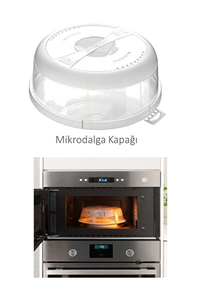 OEM Mikrodalga Gıda Koruma Kapağı, Saplı Kapak Şeffaf 24,5 x 7,5 (h) cm