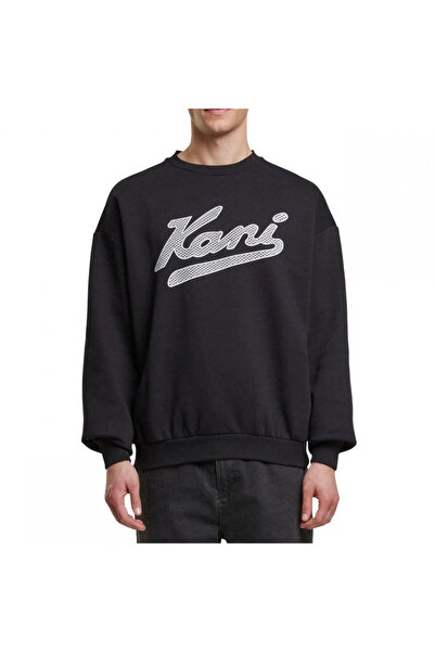 KARL KANI Hanorac bărbați Varsity Palm OS Crewneck, stil urban, imprimeu Varsity