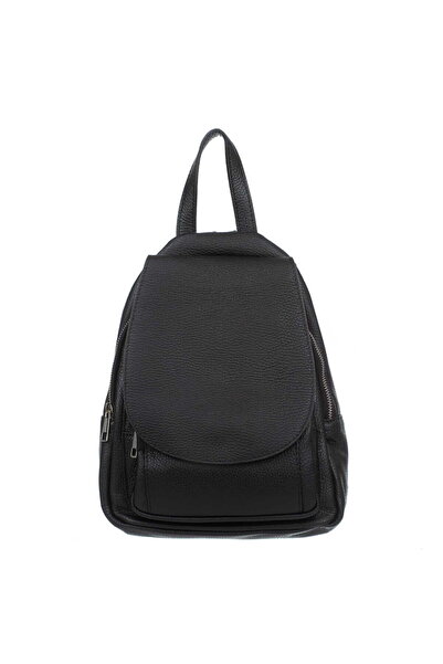 vezze Rucsac din piele pentru femei Collina Negru