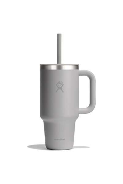 Hydro Flask Cana termica All Around Travel, 0,946 l, gri brad, cu capac si pai
