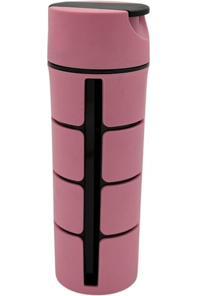 B&D Water Bottle, 550ml Capacity, Smartphone Holder, Pink