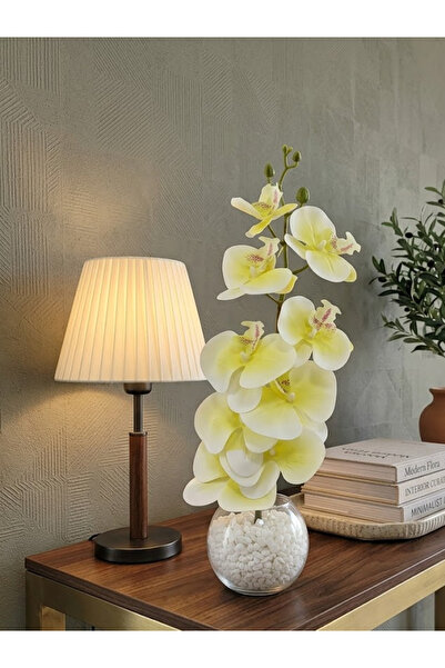 co arma Artificial Orchid Flower with Glass Vase Beautiful and Exquisite Shap...