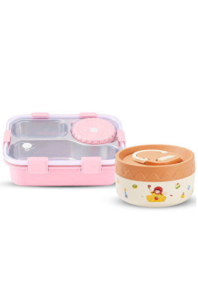 STAR BABiES - Stainless Steel Bento Lunch Box with 4 Compartments + Insulated...