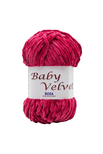 ROSA Pachet fir tricotat catifelat Baby Velvet 170, 5 bobine, micropoliester ...