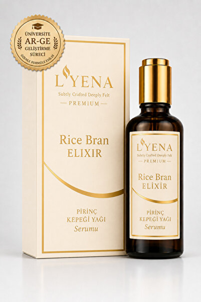 LYENA Premium Rice Bran Elixir Pirinç Kepeği Yağı Cilt Bakım Serumu 50 ml – P...