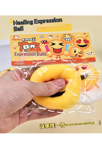 UĞURDAN Emoji Squishy Stres Oyuncağı Yumuşak Sıkma Oyuncağı Slow Rising Antis...