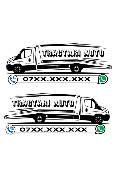 Amo-Stickers Sticker Tractari Auto 2026 70cm Argintiu