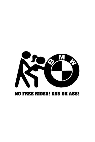Amo-Stickers Χωρίς δωρεάν βόλτες, βενζίνη ή πράσινο ποδήλατο 25 εκ.