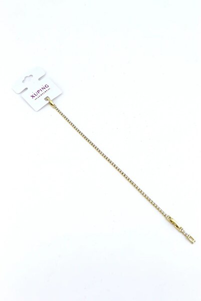 Haziran Accessories, Xuping Stone Gold Thin Elegant Bracelet