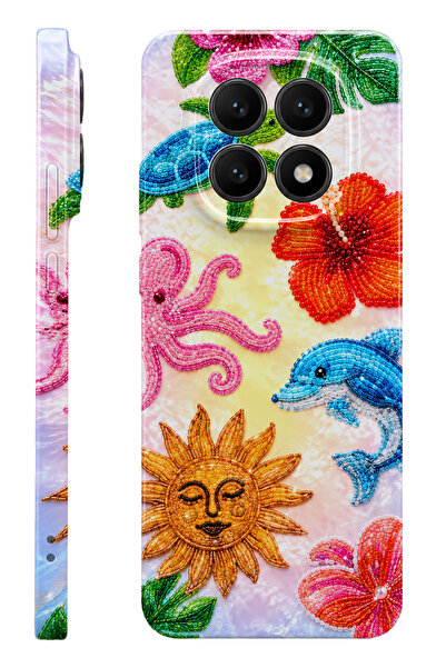 WANNA PROTECT Xiaomi Redmi Note 14 Pro Sea Summer Protect Slim Parlak Tam Bas...