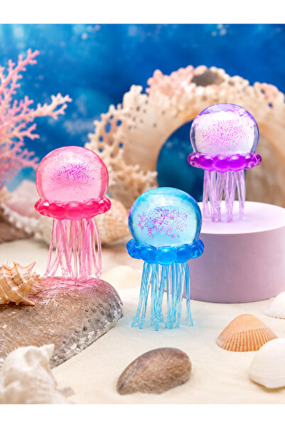 Squishy Jucărie Meduză cu Sclipici – Antistres, Elastică și Moale