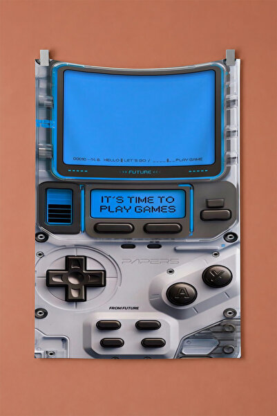 gxe.art Classic Gameboy Wall Covering, Retro Gamer Room Decor, Fabric Wall Ta...