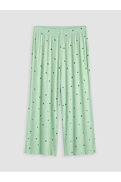 LC Waikiki Green Patterned Women's Pajama Bottoms