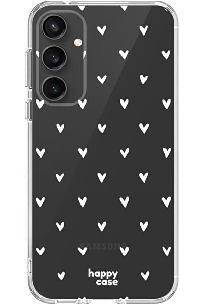 HappyCase Διάφανη Θήκη Σιλικόνης - Samsung Galaxy S23 FE - Hearts Print