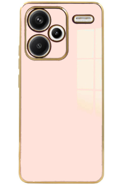 Bodycell Θήκη Σιλικόνης - Xiaomi Redmi Note 13 Pro Plus - Gold Plated - Pink