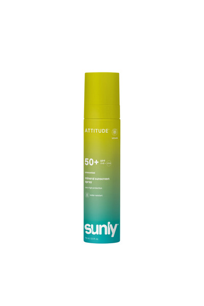 Attitude Lotiune Spray pentru Protectie Solara SPF50 pentru Adulti Sunly 75ml