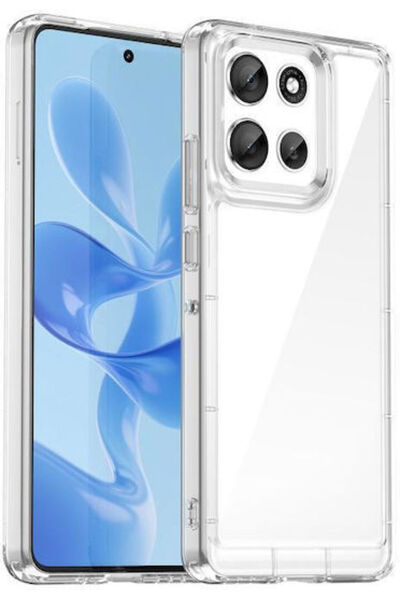 OEM Σειρά Colorful Ακρυλικό Υβριδικό Πίσω Κάλυμμα Σιλικόνης Διαφανές (Moto G8...