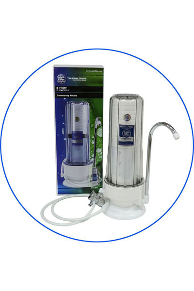 aqua filter FHCTF Επιτραπέζια Συσκευή Φίλτρου Νερού Μονή με Βρύση και Ανταλλα...