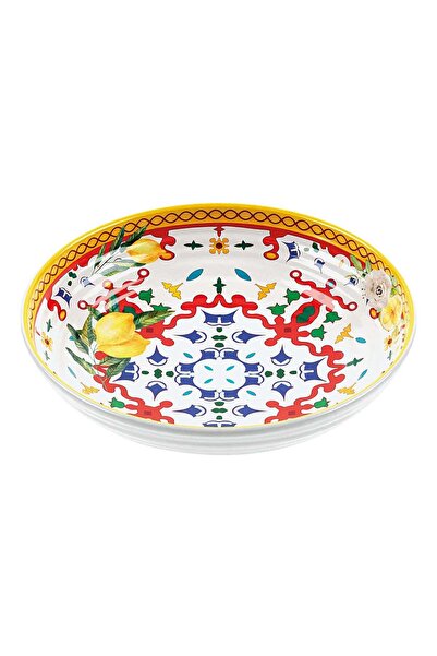GUZZİNİ Farfurie pentru supa, 21.5 cm, Flower&Lemon -
