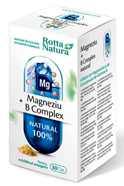 Rotta Natura Magneziu + B Complex 30cps