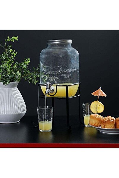 Danube Home Orchid Beverage Dispenser With Stand